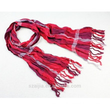 100% cotton plaid scarf ladies scarf